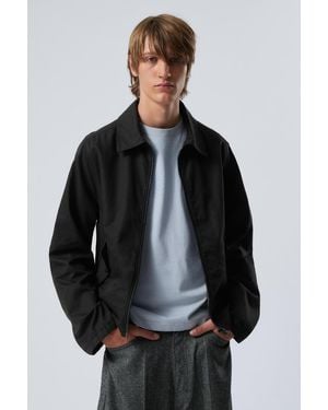 Weekday Regular Linen Blend Jacket - Black