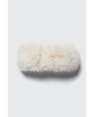 Weekday Soft Faux Fur Headband - White