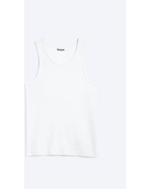 Weekday Classic Ribbed Tank Top - White