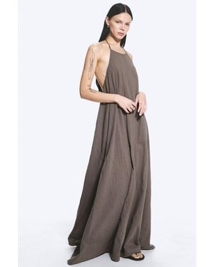 Weekday Cowl Neck A-Line Dress - Multicolour