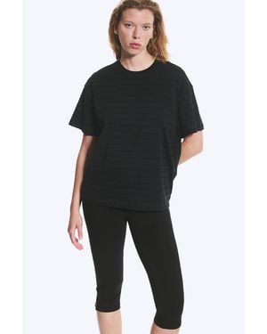 Weekday Relaxed Boxy Cotton T-Shirt - Black