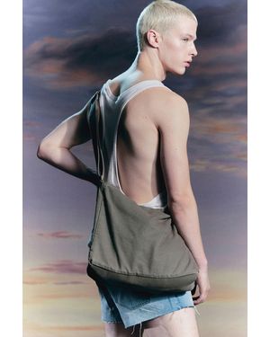 Weekday Schultertasche Aus Canvas - Schwarz