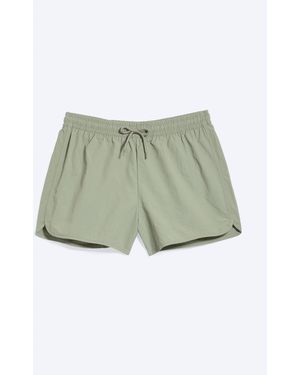 Weekday Strukturierte, Mittellange Badeshorts - Grün