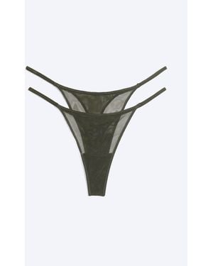 Weekday 2Er-Pack Tangaslips - Mehrfarbig