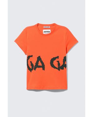 Weekday Lady Gaga Baby Tee - Black