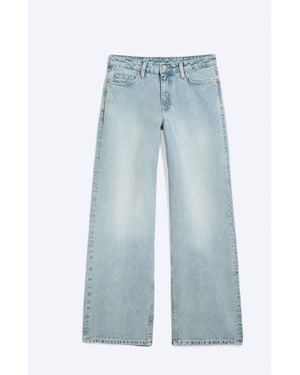 Weekday Ample Low Rise Loose Wide Jeans - Blue
