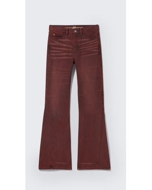 Cheap Monday Cm X Lb Boo Bootleg Washed Jeans - Red