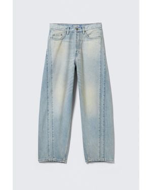 Weekday Panelled Loose Fit Baggy Leg Jeans - Blue