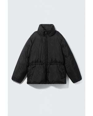 Monki Oversized Puffer Jacket - Black