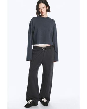 Weekday Loose Pleated Joggers - Blue