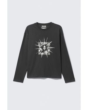 Weekday Lady Gaga Long-Sleeved T-Shirt - Black