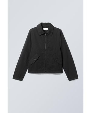 Weekday Regular Linen Blend Jacket - Black