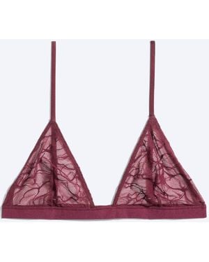 Weekday Soft Triangle Bra - Red