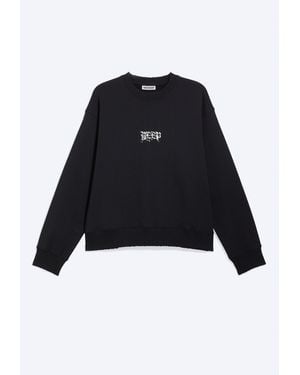 Weekday Yungblud Printed Oversized Sweatshirt - Black