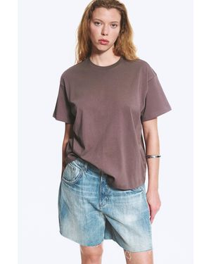 Weekday Relaxed Boxy Cotton T-Shirt - Black