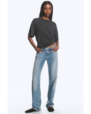 Weekday Arrow Low Rise Regular Straight Jeans - Blue