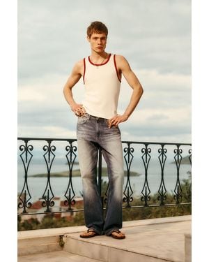 Weekday Mercury Mid Rise Relaxed Bootcut Jeans - Blue