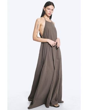 Weekday Cowl Neck A-Line Dress - Multicolour