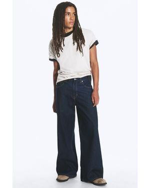 Weekday Solar Regular Waist Loose Wide Jeans - Blue