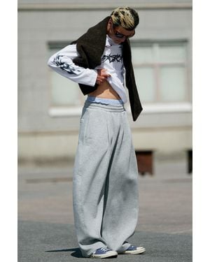 Weekday Loose Pleated Joggers - Grey