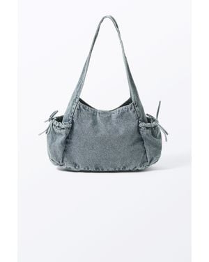 Monki Rectangular Shoulder Bag - Blue