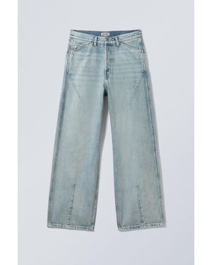 Weekday Astro Shape Loose Baggy Jeans - Blue