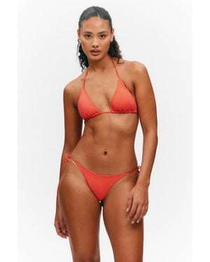Monki Triangle Bikini Top - Orange