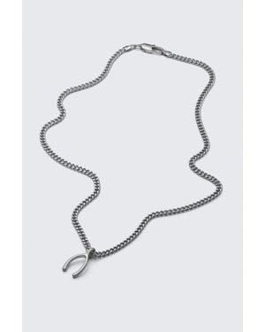 Weekday Stainless Steel Pendant Chain Necklace - White