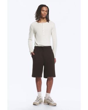 Weekday Loose Fit Scuba Shorts - White