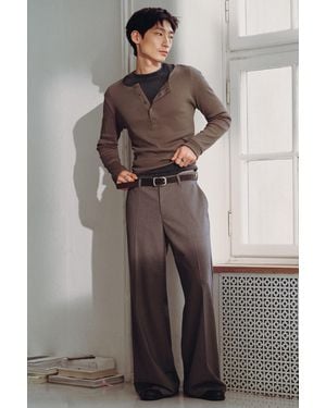 Weekday Moe Trousers Relaxed Fit Low Waist - Grey