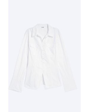 Weekday A-Line Flared Cuff Buttoned Shirt - White