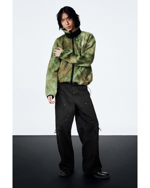 Weekday Low Rise Loose Fit Workwear Trousers - Green