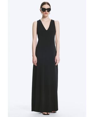Weekday Gathered Maxi Dress - Black