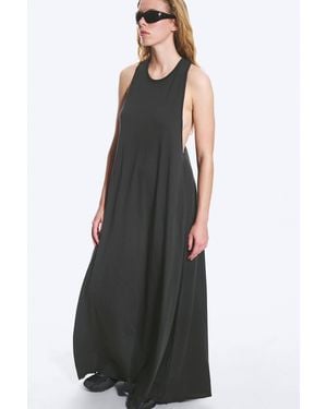 Weekday Maxikleid Mit Racerback - Schwarz