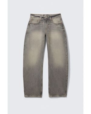 Weekday Abell Mid Rise Regular Barrel Jeans - Grey