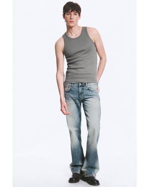 Weekday Sky Low Rise Regular Bootcut Jeans - Blue