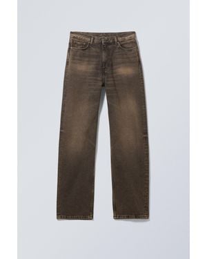 Weekday Galaxy Loose Straight Leg Jeans - Grey
