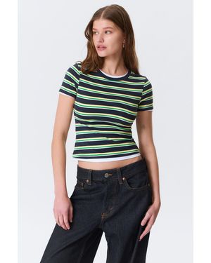 Monki Tight Mini T-Shirt - Green