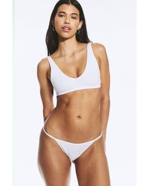 Weekday 2-Pack Minimal Ribbed Tanga Brief - Brown