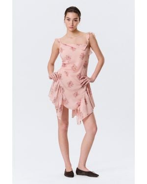 Monki Sleeveless Square-Neck Mini Dress - White