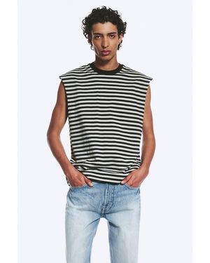 Weekday Loose Fit Square Cotton Tank Top - Grey