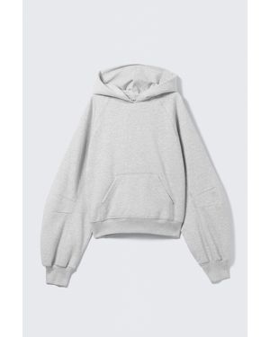 Weekday Boxy Hoodie Mit Raglanärmeln - Weiß
