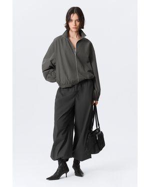 Weekday Hanne H Oversized Track Jacket - Black