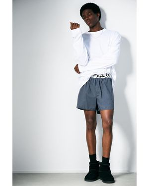 Weekday Boxer Pyjama Shorts - Blue
