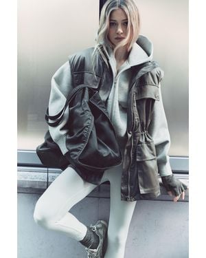 Weekday Oversized Padded Utility Vest - Grey