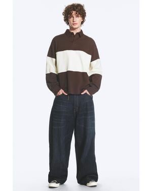 Weekday Boxy Rugby Shirt - Blue