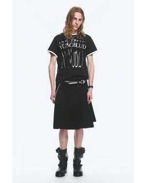 Weekday Yungblud Printed Ringer Tee - Black