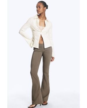 Monki Low Rise Bootcut Trouser - Multicolour