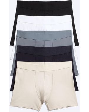 Weekday 5-Pack Cotton Boxer Briefs - Black
