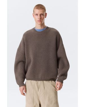 Weekday Oversized Heavyweight Cotton Jumper - Multicolour